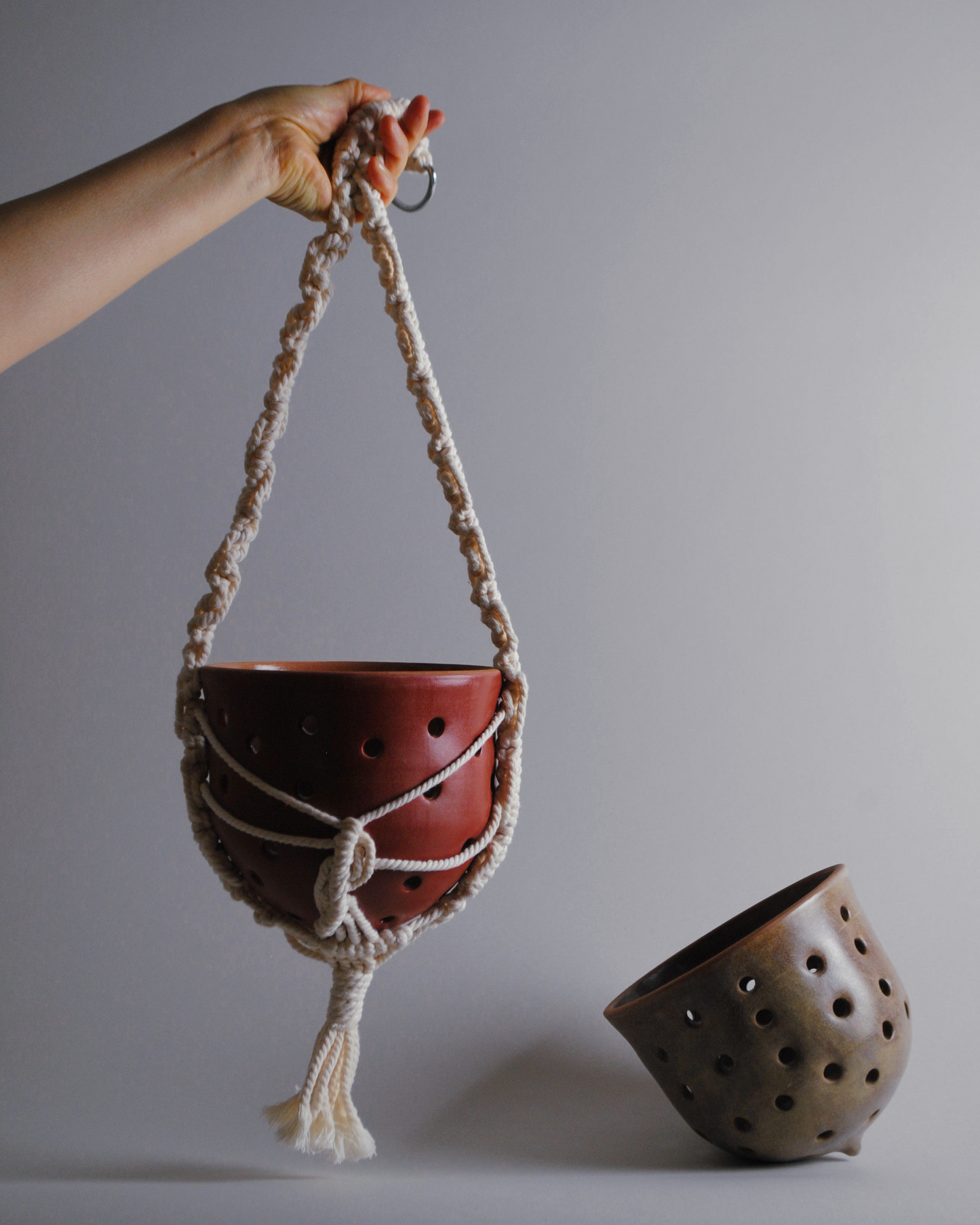 Vasi per orchidea con Macramè