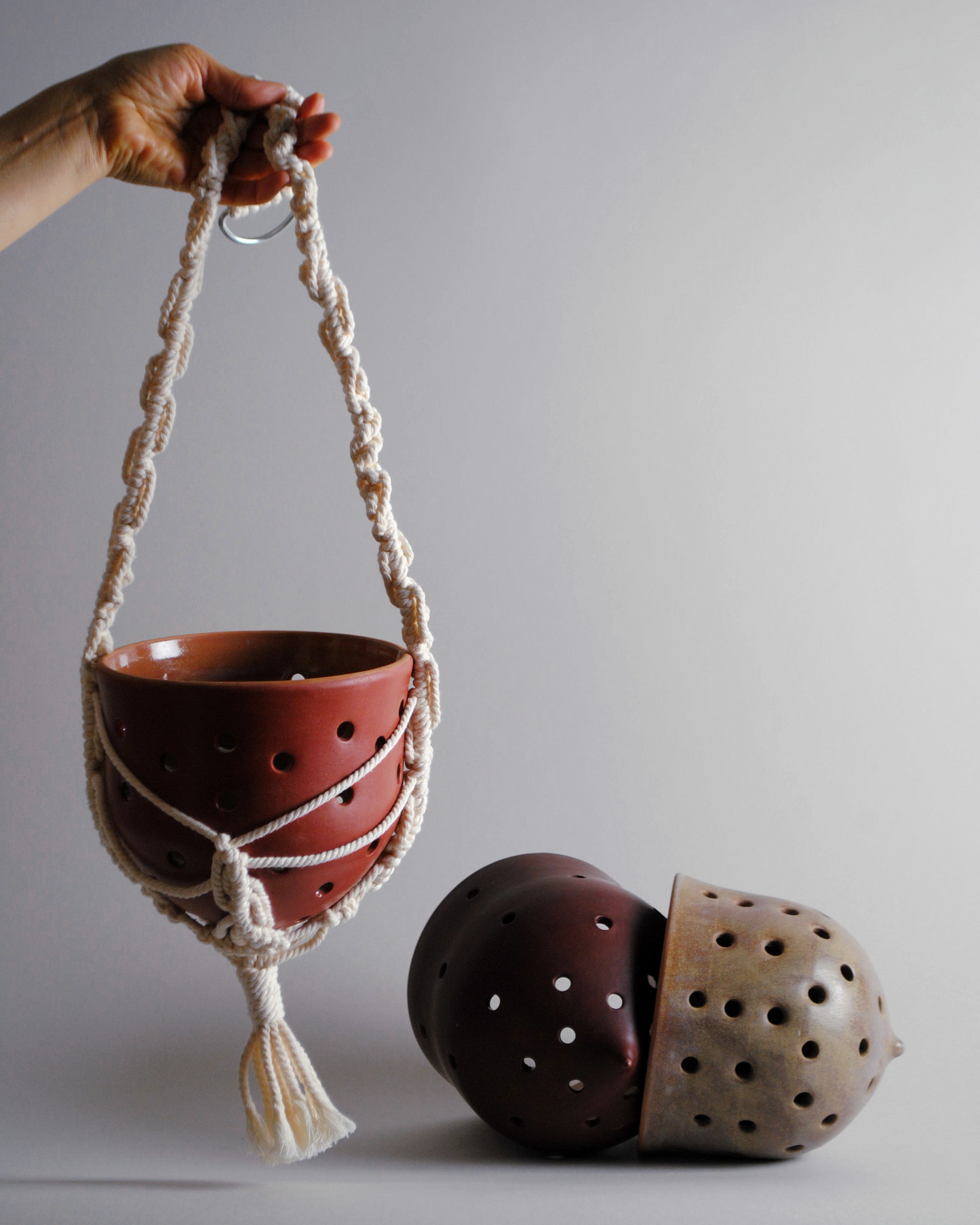 Vasi per orchidea con Macramè